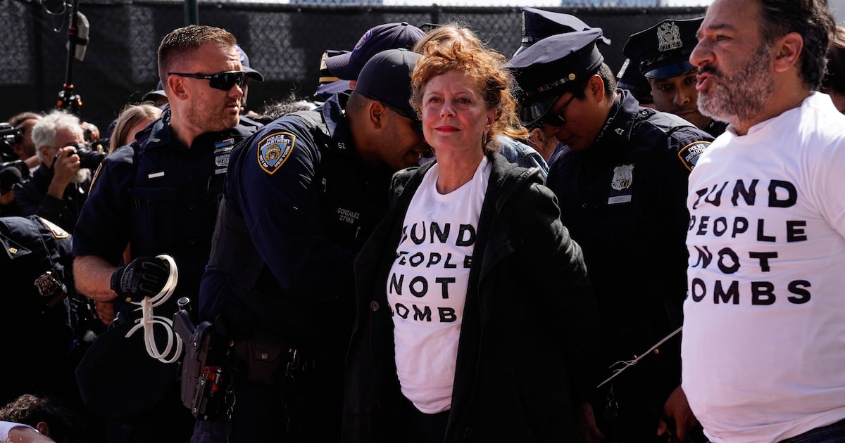Susan Sarandon among Hollywood stars arrested in anti-Netanyahu UN protest - CTV News