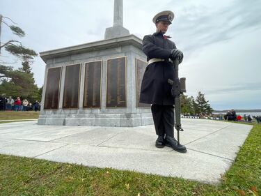 Remembrance Day ceremony at Point Pleasant Park in Halifax, N.S. on Tuesday, Nov. 11, 2025. (CTV Atlantic/ Carl Pomeroy)