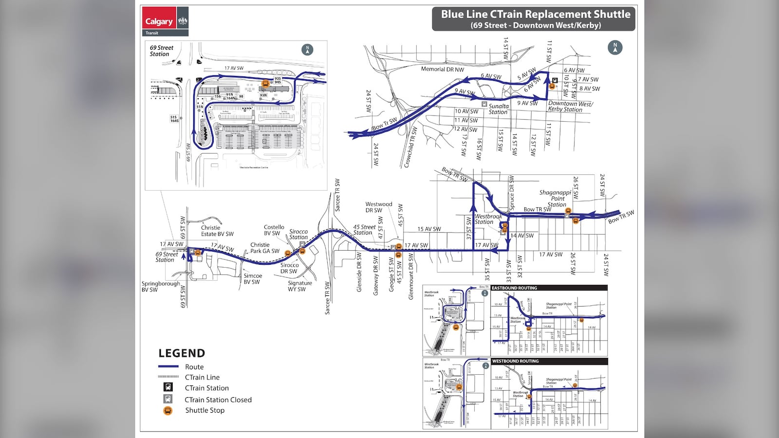 Top Blue Line Service CTrain service on Blue Line interrupted over weekend