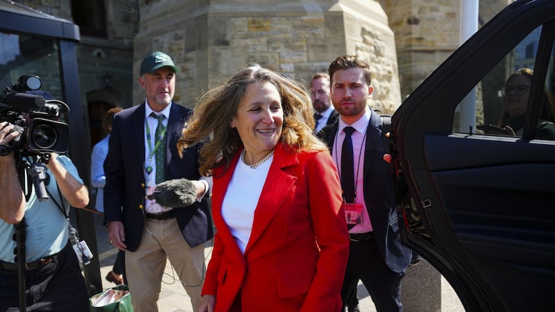 Canada must diversify trade away from the U.S. for security reasons: Freeland