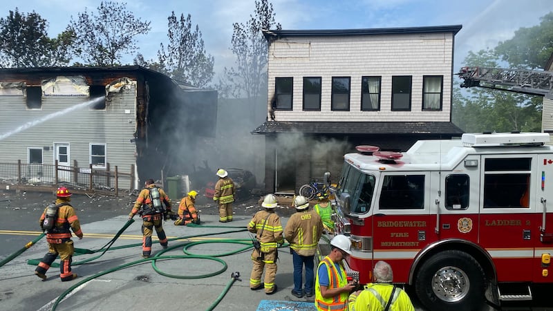 Large structure fire reported in Bridgewater, people asked to avoid area