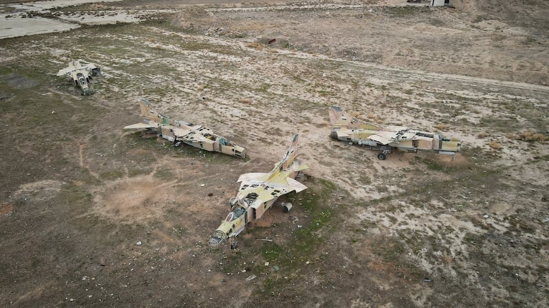 Israeli strikes hit an air base hours after a Turkish delegation visit, Syrian officials say