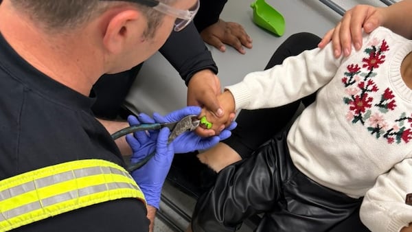 Ottawa firefighters help free child’s finger from toy shovel