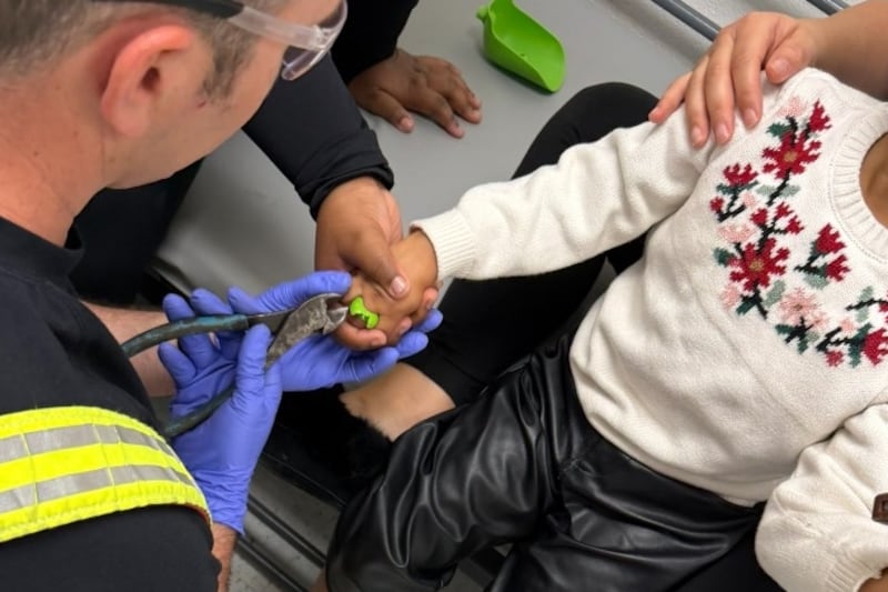 Ottawa firefighters help free child’s finger from toy shovel