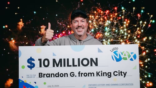 Ontario man plans to keep working after $10M Lotto Max win