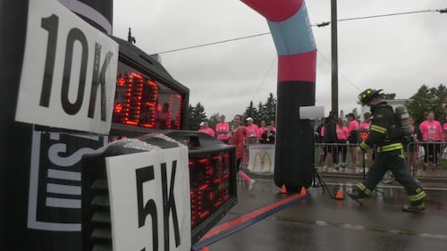 He wore 75 pounds of firefighting gear for a 5K. Here’s why