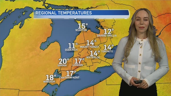 Unsettled weather, cooler temperatures expected in London through week