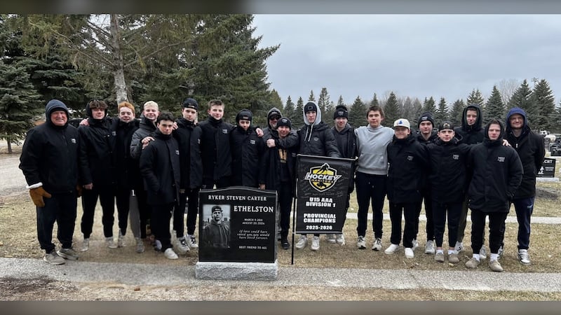 Brandon hockey team honours late teammate en route to provincial championship