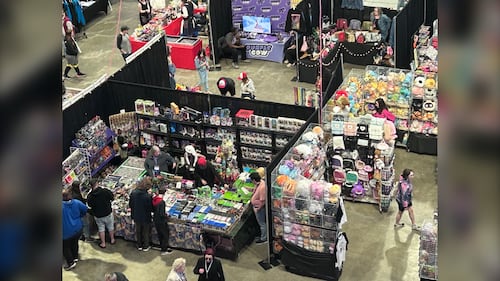 Sales exhibits with collectibles are pictured during CaperCon at Sydney Centre 200 in Sydney, N.S., May 31, 2026. (Ryan MacDonald/CTV Atlantic)