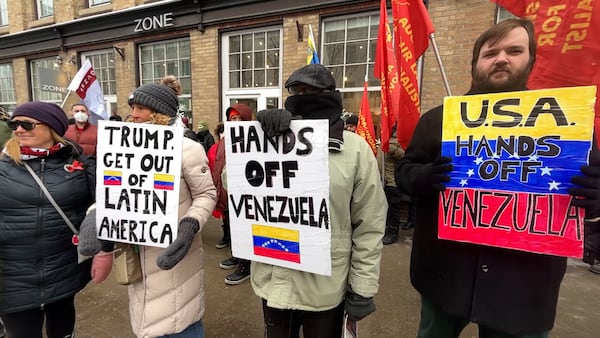 ‘Hands off Venezuela:’ Protestors call Trump’s Venezuela action ‘extremely disturbing’