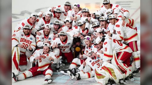 Pioneers score late to edge Badgers in claiming 3rd NCAA men’s hockey title in 5 years