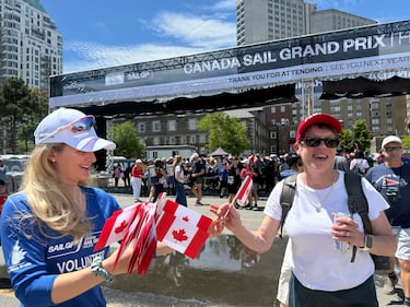Fans at the 2026 Canada Sail Grand Prix in Halifax. (Callum Smith/CTV News)