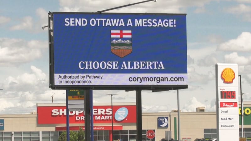 ‘You’re not stopping us’: Man behind Alberta separation billboard vows to add more signs
