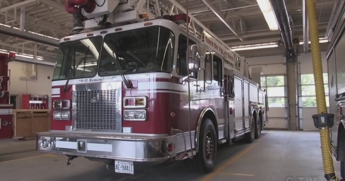 Fire at Trout Lake in North Bay