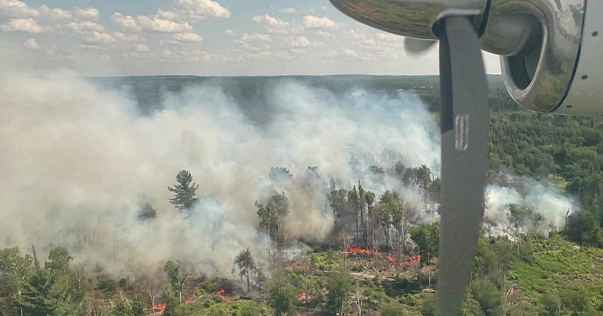Lightning strikes spark new wildland fires in northeastern Ontario