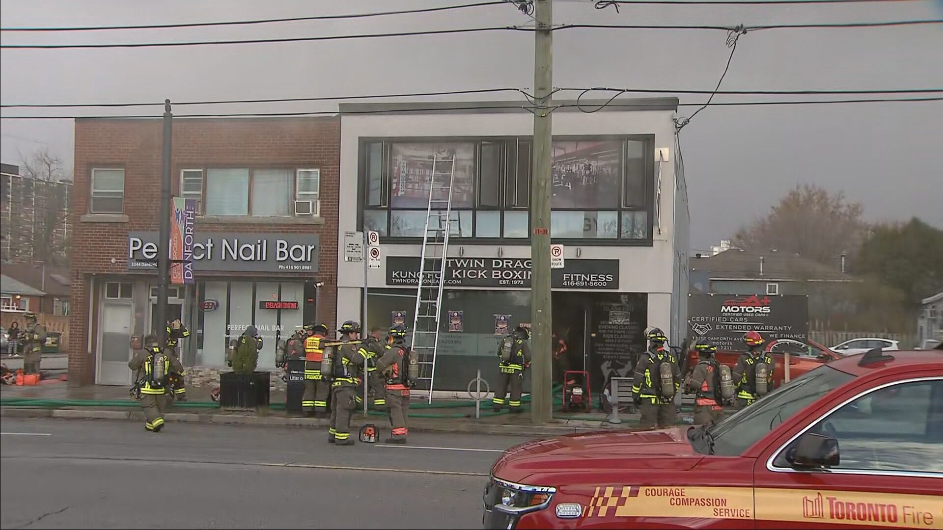 Former Scarborough gym catches fire