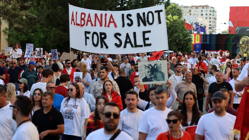 Albania targets 20 in crime crackdown, possible ties to Trump-linked project
