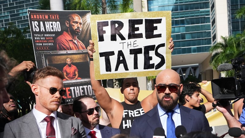 Shackled Tate brothers in court asking to be released from jail during extradition fight
