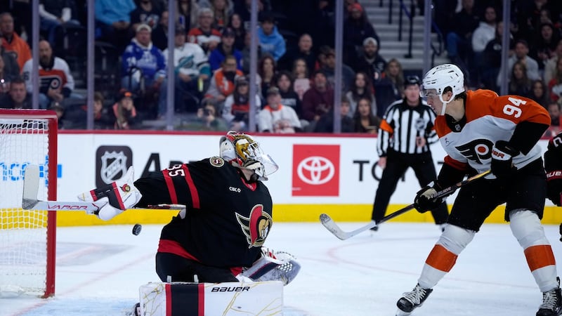 Michkov, Martone lead Flyers past Senators 3-1 for 1st win of season