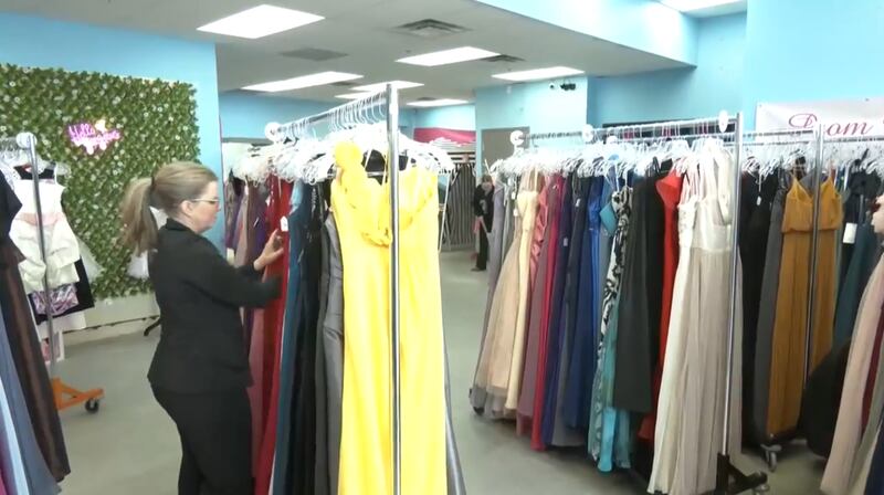 Prom Glitz boutique days help graduating students find previously loved prom  dresses