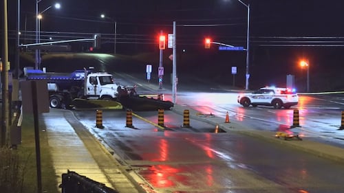 Crews work to repair massive sinkhole on Warden Avenue in Markham