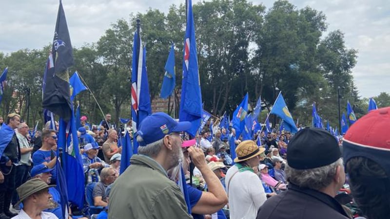 Separatists hold independence rally in lead-up to Alberta’s birthday bash