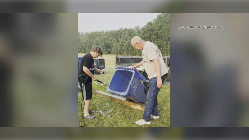 Local 12-year-old creating booming business with garbage bins