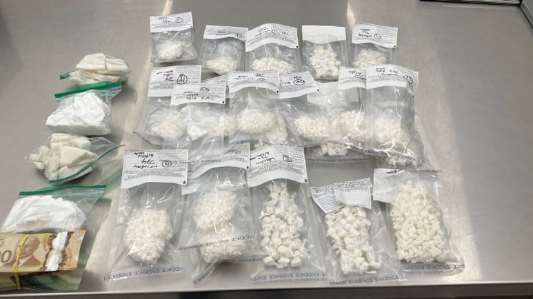 A drug bust in west Edmonton led to the arrest of a 22-year-old man on July 16, 2025. (Source: Alberta RCMP Community Response Team)