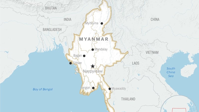 Rescuers say a blast at a building storing explosives in Myanmar has killed more than 45 people