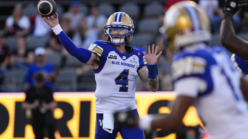 Brown looks for another win under centre as Bombers prepare to host Stampeders