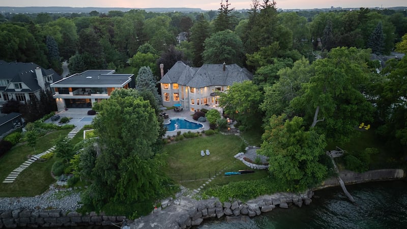 This $14.5M manor sits on Lake Ontario and features 'resort-level amenities'