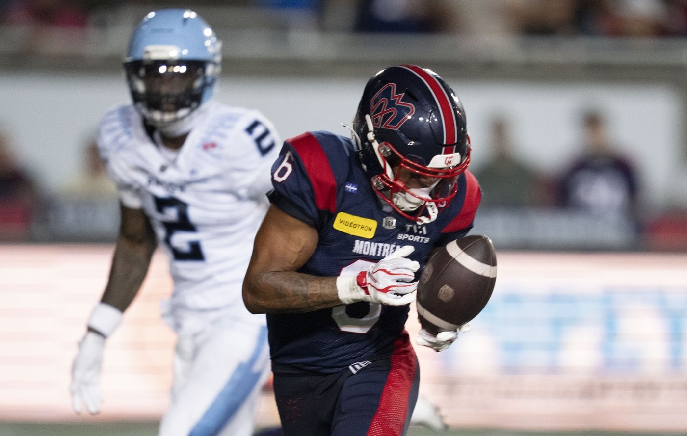 Alouettes star receiver Tyson Philpot set to face twin brother Jalen and St