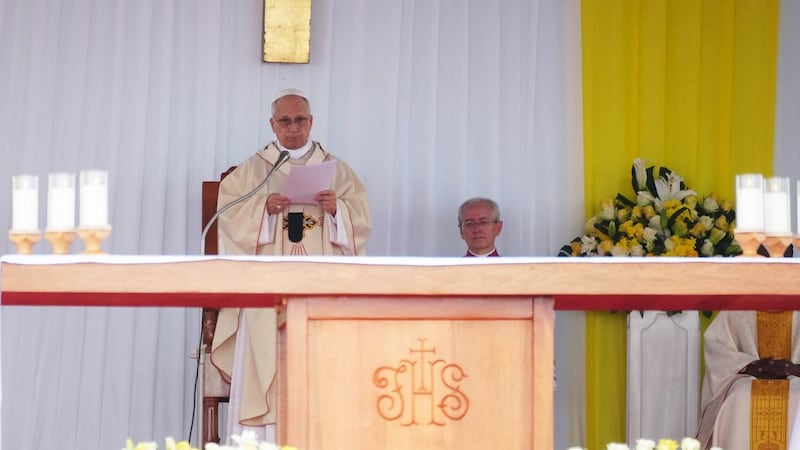 Pope urges young people to resist temptation of corruption in big Mass in Cameroon