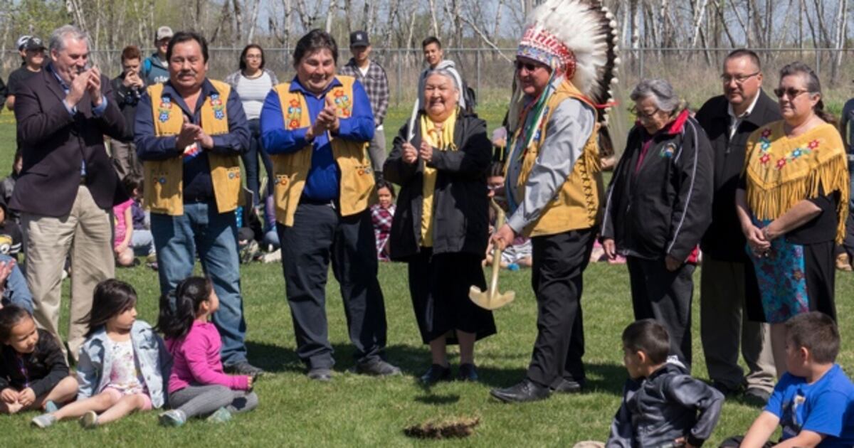 Chief David Rundle New school, community centre for Fisher River Cree Nation
