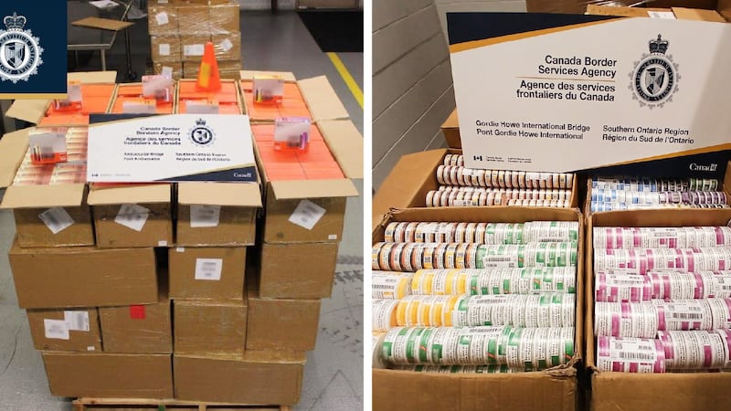 More than 400kg of nicotine pouches, 10K nicotine vapes seized at Windsor borders