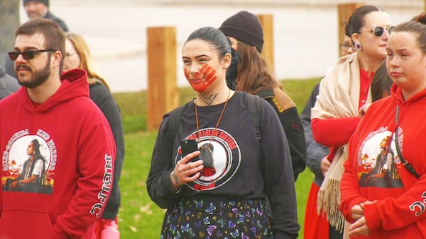 Dozens of calls for action on MMIWG2S+ during march to North Bay waterfront