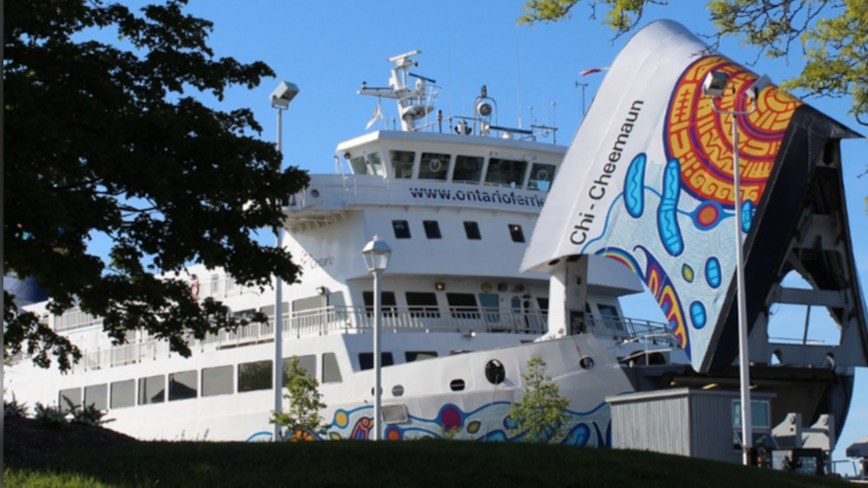M.S. Chi-Cheemaun ready to sail into the Muskoka sunsets