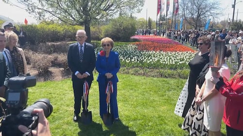 Princess Margriet of the Netherlands opens 74th Canadian Tulip Festival in Ottawa