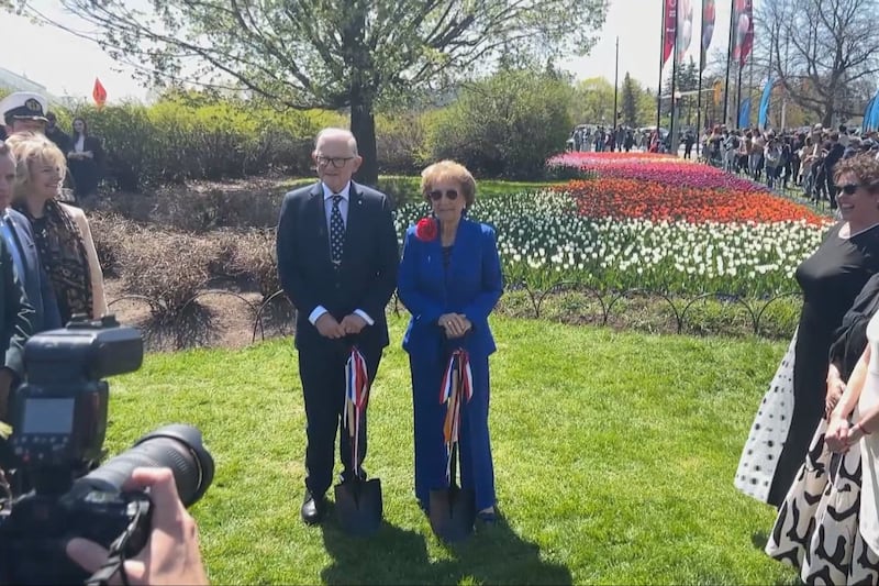 Princess Margriet of the Netherlands opens 74th Canadian Tulip Festival in Ottawa