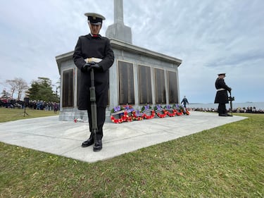 Remembrance Day ceremony at Point Pleasant Park in Halifax, N.S. on Tuesday, Nov. 11, 2025. (CTV Atlantic/ Carl Pomeroy)