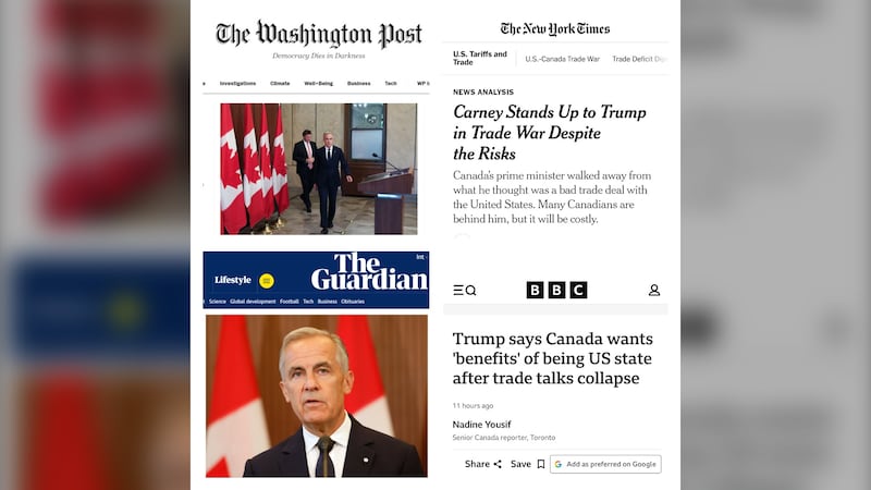 What major world media outlets are saying about the trade war