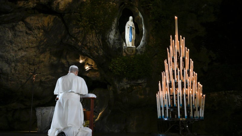 Questions swirl about Pope’s future and what he knew when praying at a French shrine famed for cures