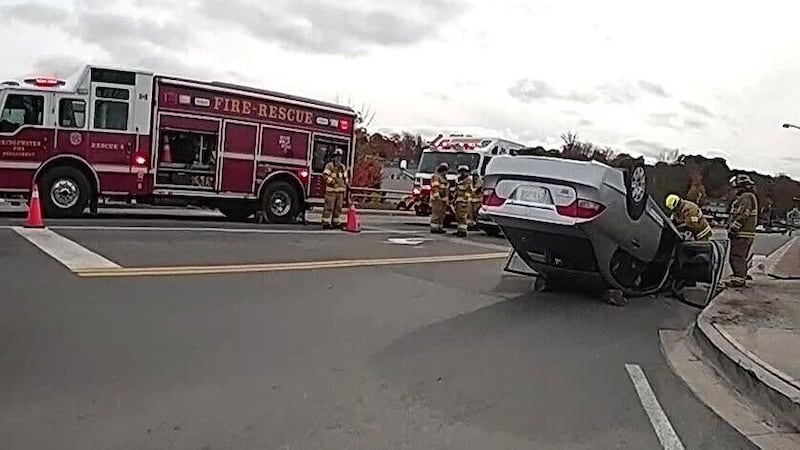 Three injured after rollover crash on Bridgewater, N.S., bridge