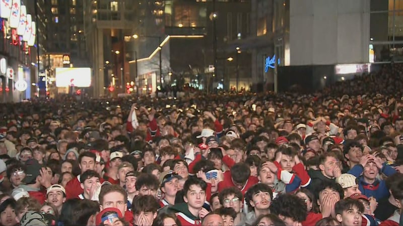 Canadiens add third big screen for Habs playoff outdoor viewing parties, ask fans to behave