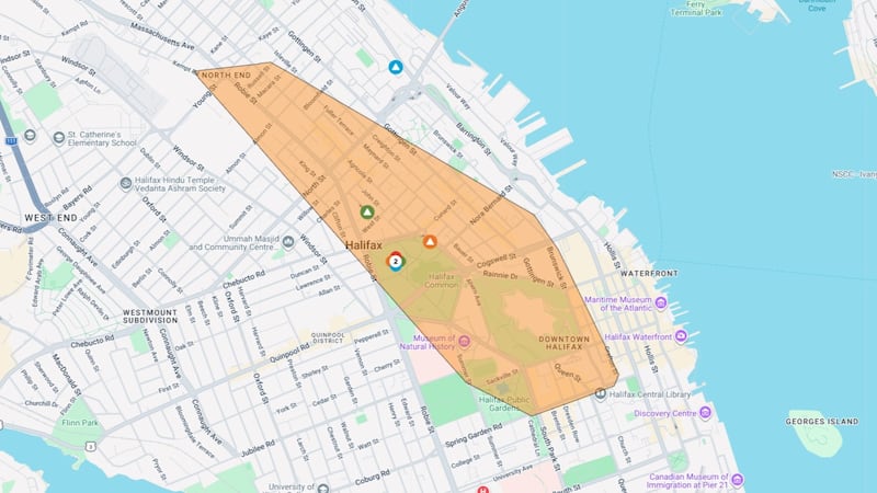 Large power outage reported in downtown, north end Halifax