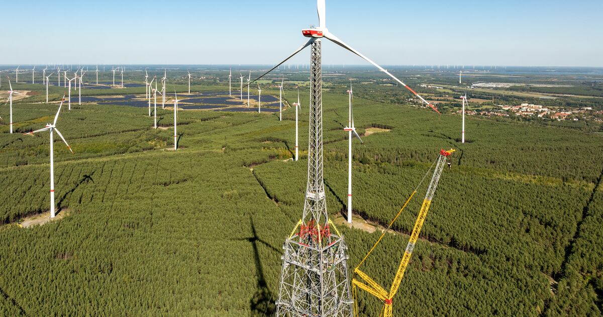 Die höchste Windkraftanlage der Welt in Deutschland erreicht ihre ...