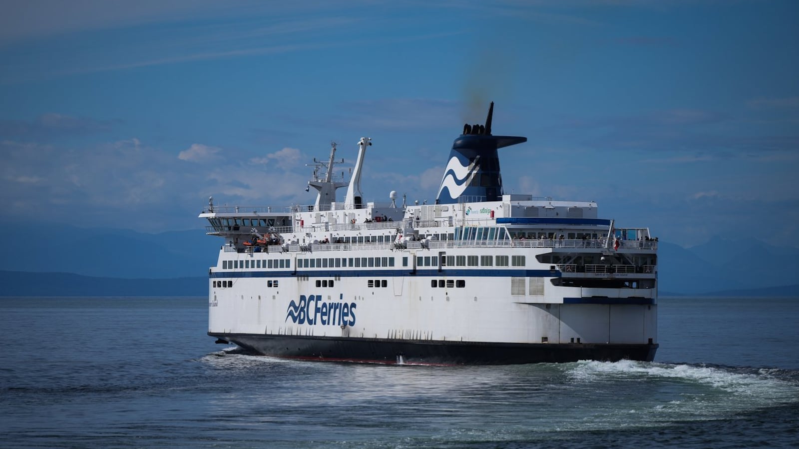 The BC Ferries vessel Spirit of Vancouver Island leaves Tsawwassen, B.C., bound for Swartz Bay, on Monday, Sept. 9, 2024. THE CANADIAN PRESS/Darryl Dyck