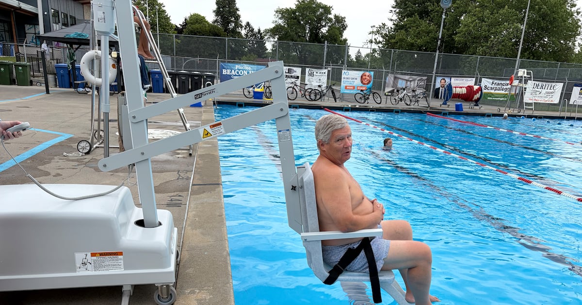 Beacon Hill Pool in Beaconsfield adds new equipment to make swimming more accessible