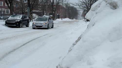 Agricola Street in Halifax is pictured covered in snow on Jan. 26, 2026. (CTV Atlantic / Callum Smith)