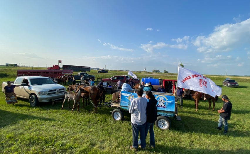 Unity ride and run from James Smith Cree Nation mark 150 years of Treaty 6